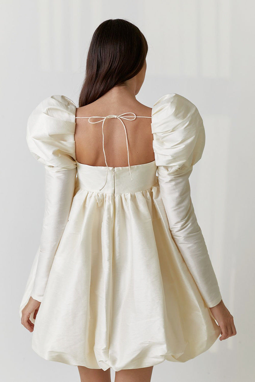 Lovely Satin Princess Mini Dresses for Women