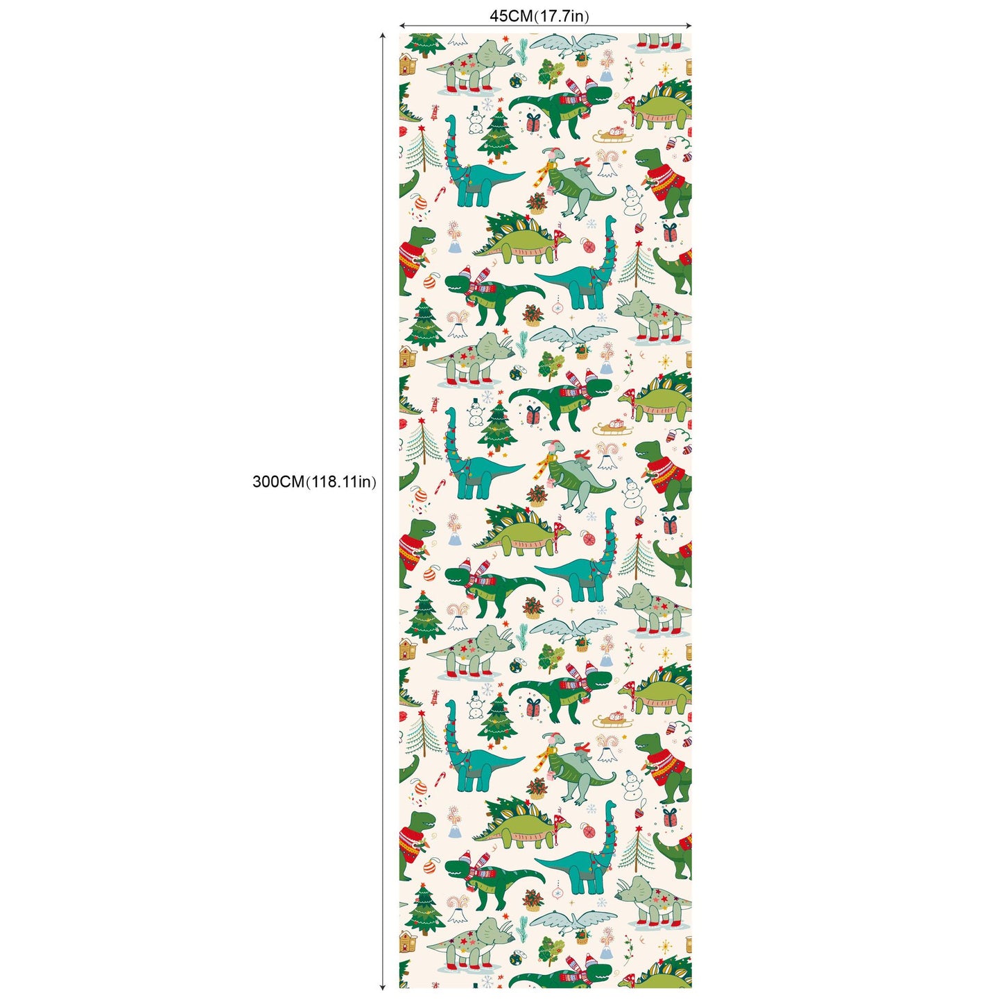 Environmental Friendly Self-adhesive Christmas Wallpaper