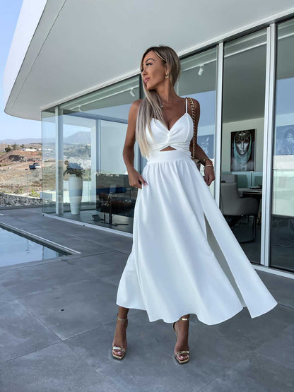 Elegant Midriff Baring Summer Dresses