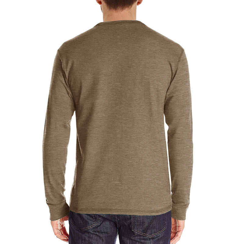 Casual Round Neck Long Sleeves T Shirts