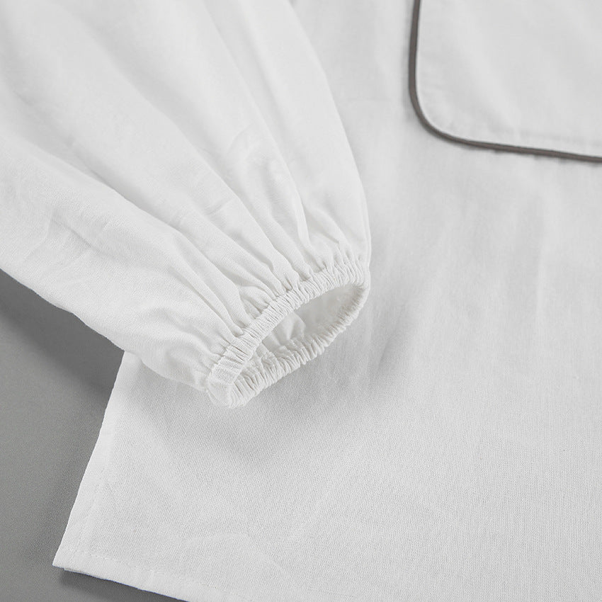 Fashion Cotton Linen Long Sleeves Shirts & Shorts