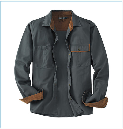 Casual Cotton Plus Sizes Long Sleeves Shirts for Men
