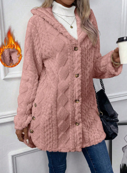 Fashion Warm Velvet Cardigan Winter Overcoats