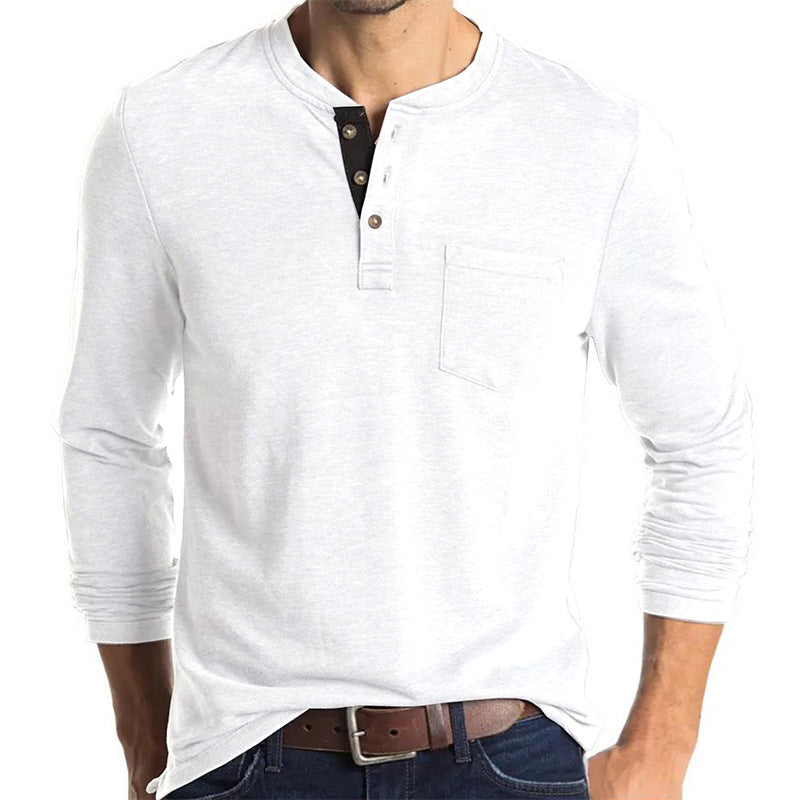 Casual Round Neck Long Sleeves T Shirts