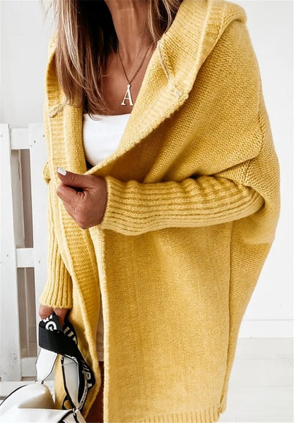 Casual Women Knitted Sweaters with Hat