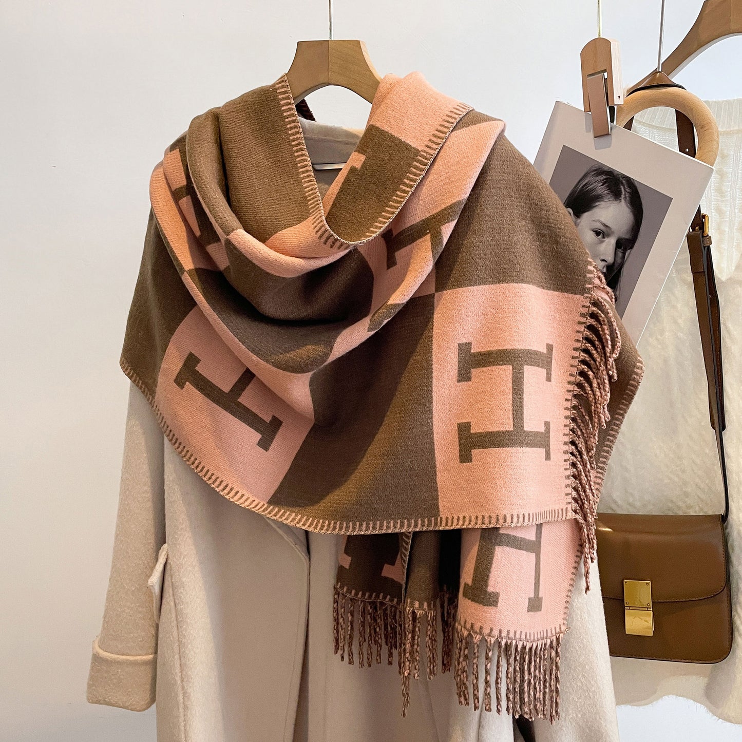H Design Winter Warm Scarves Shawl
