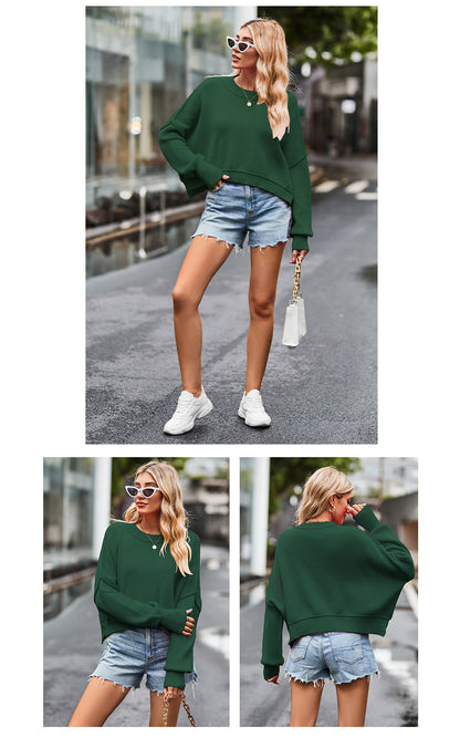 Fashion Round Neck Knitted Pullover Sweaters