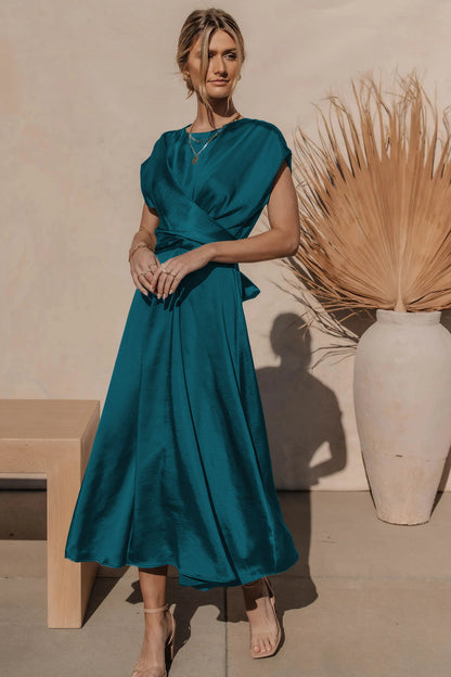 Fashion Summer Satin Evening Party Dresses