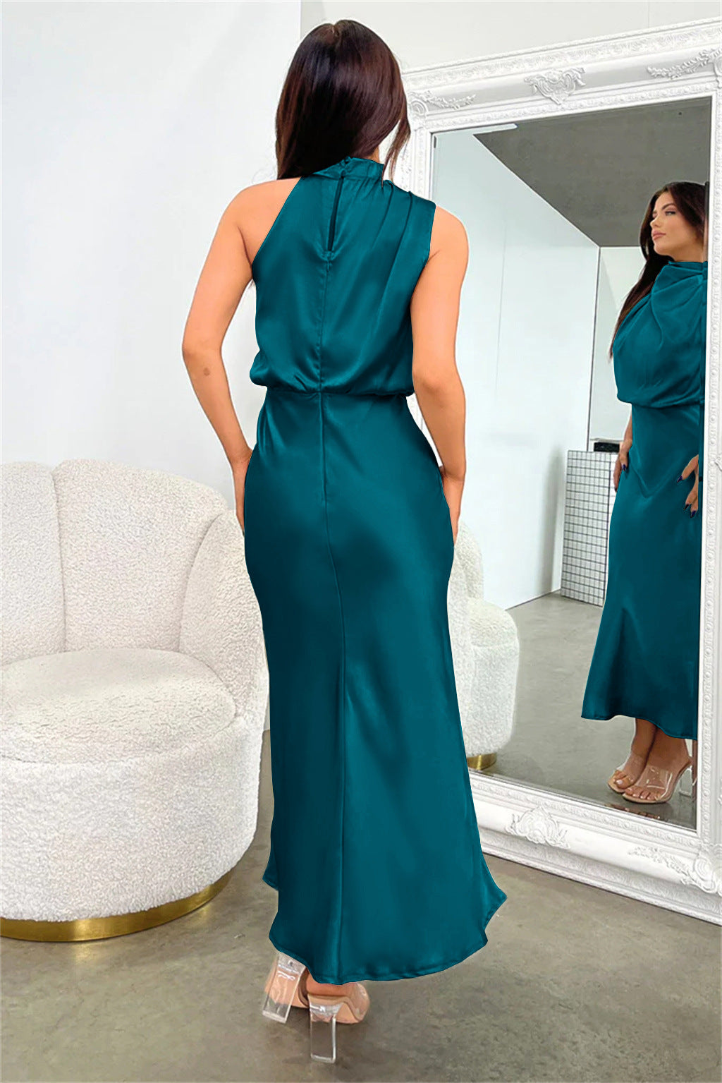 Sexy Halter Women Evening Party Dresses