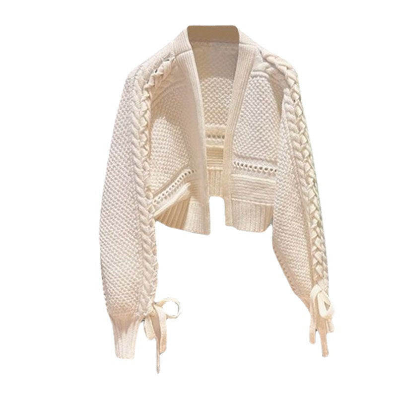 Sweety V Neck Knitted Short Sweaters