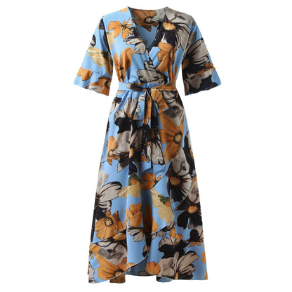 Casual Boho Irregular Plus Sizes Summer Women Dresses