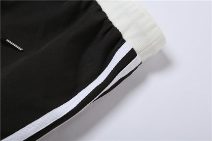 Fashion Black High Waist Black Ankle Tied Pants