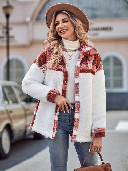 Fashion Turnover Loose Long Sleeves Overcoat