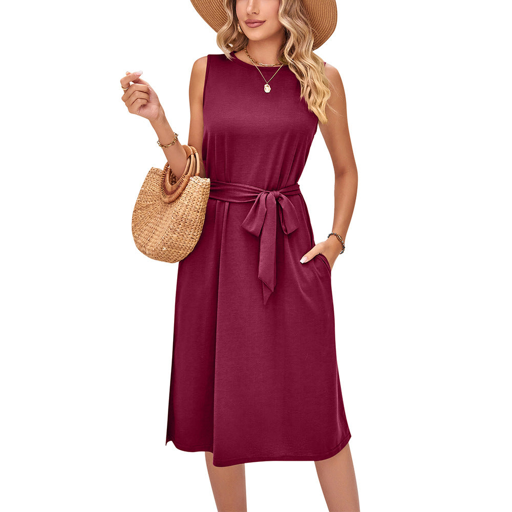 Summer Sleeveless Daily Midi Dresses