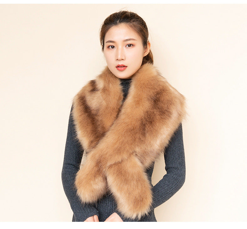 Fashion Artificial fox Fur Scarves for Women