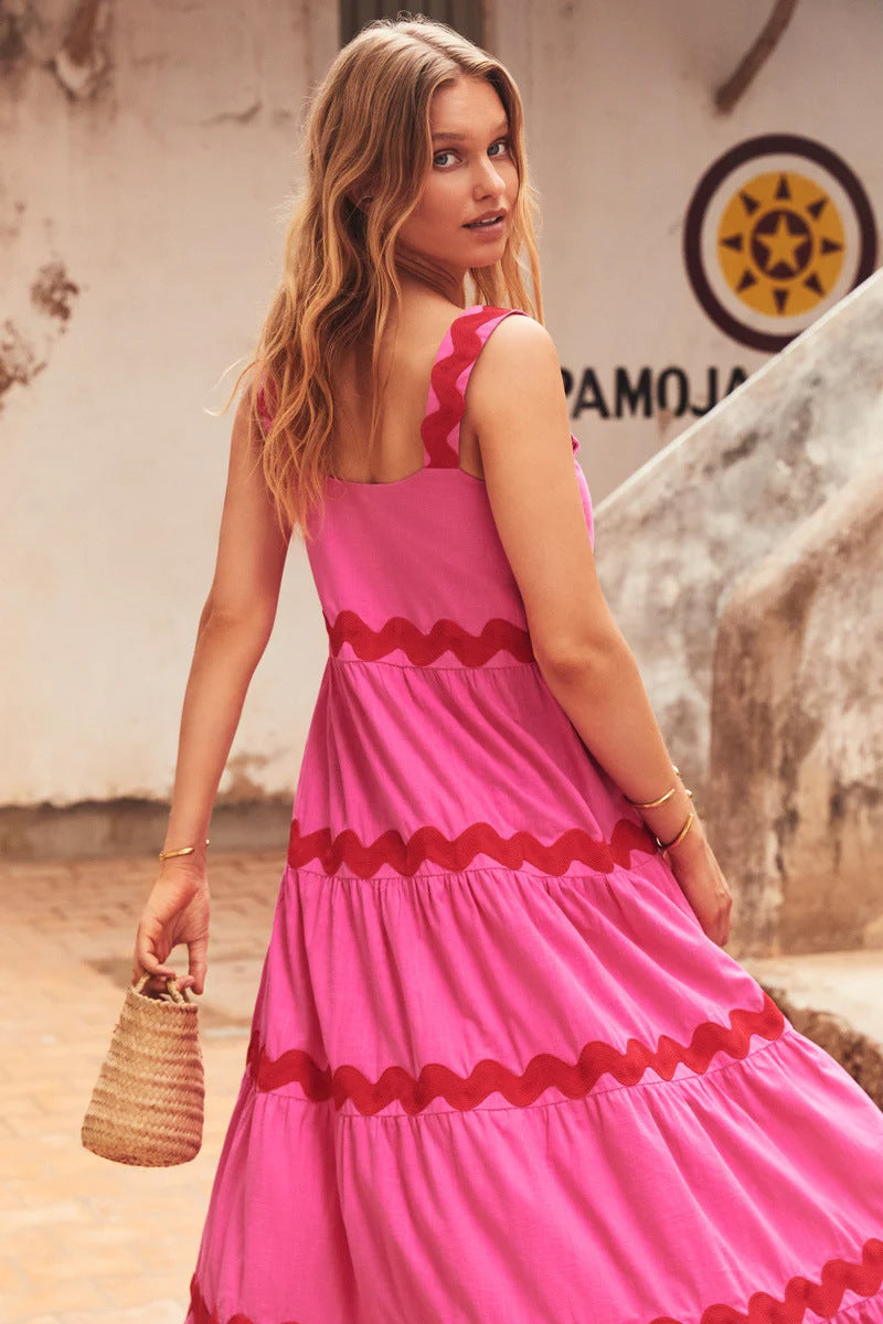 Designed Strapless Summer Long Dresses