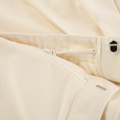 Ivory Cotton Linen Sleeveless Vest and Shorts Suits
