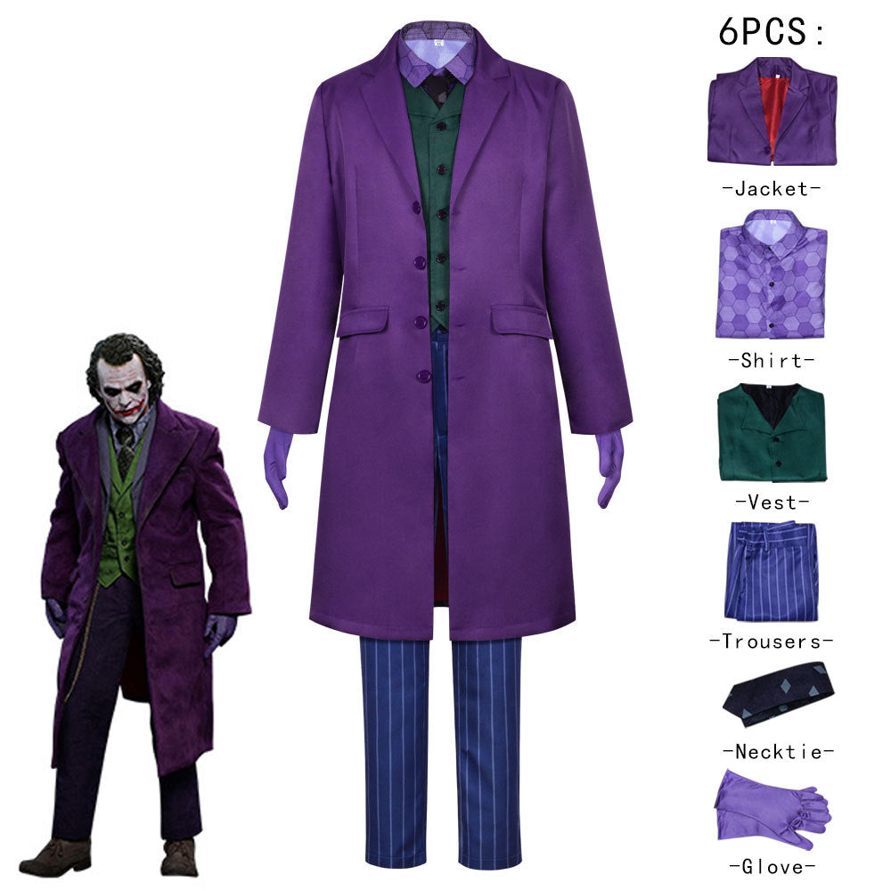Halloween Batman The Dark Knight Joker Clown Costumes 1308