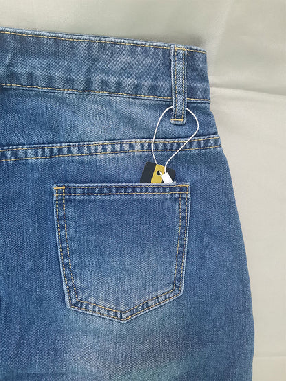 Summer High Waist A Line Denim Sheath Skirts