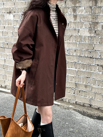 Fashion Stand Collar Oversize Coats
