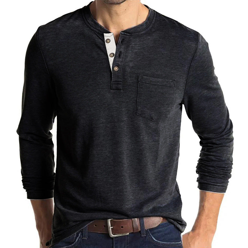Casual Round Neck Long Sleeves T Shirts
