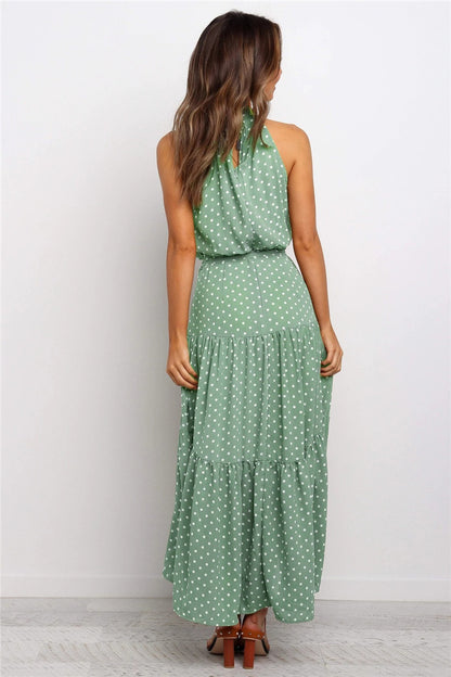 Casual Halter Summer Long Dresses