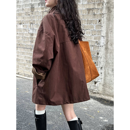 Fashion Stand Collar Oversize Coats