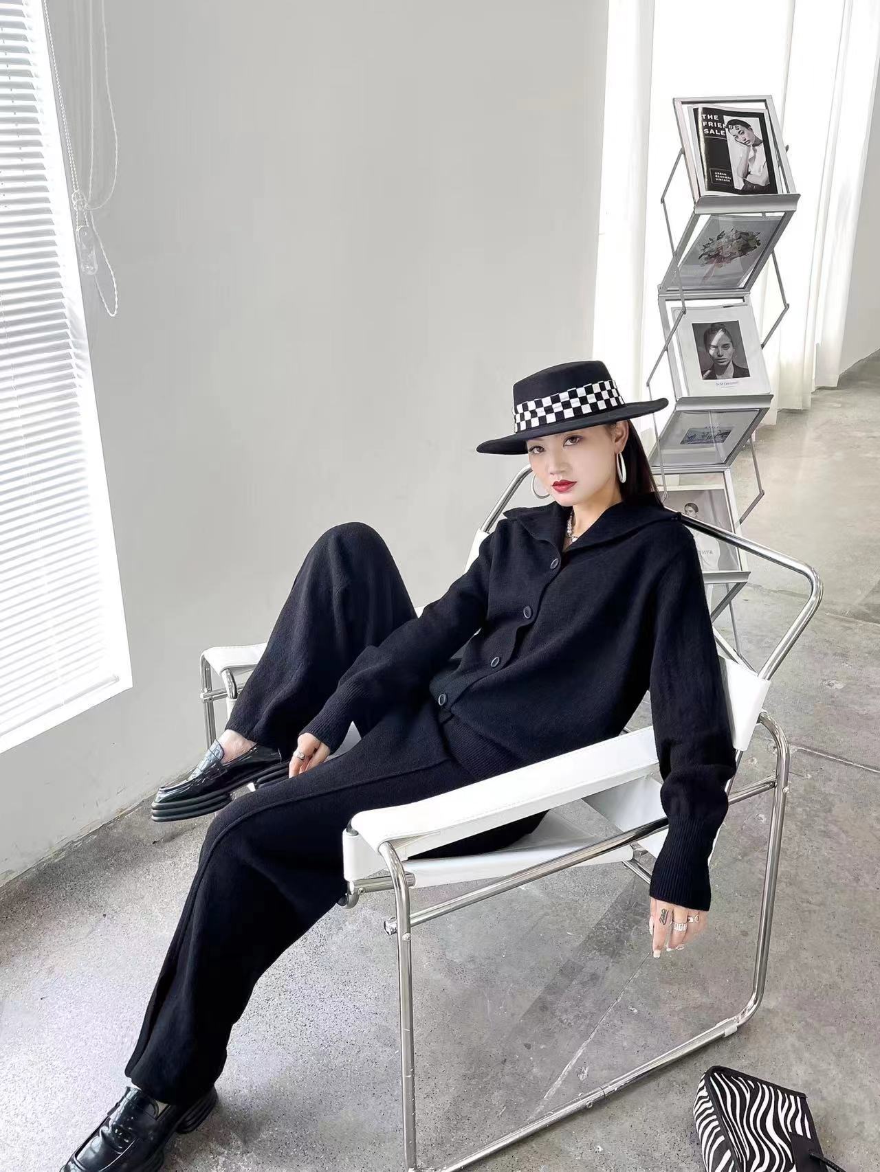 Fashion Two Pieces Knitted Suits for Women