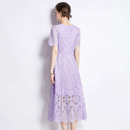 Fashion Summer Short Sleeves A Line Dresses