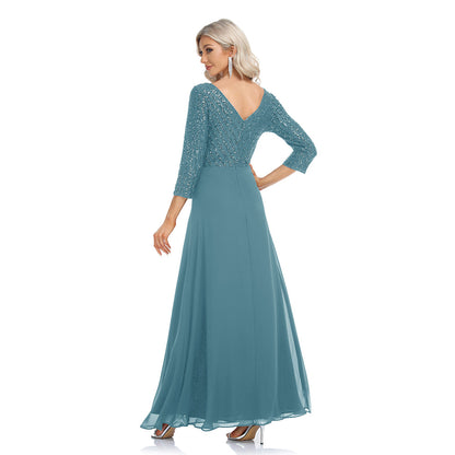 Elegant Chiffon A Line Evening Dresses/bridesmaid Dresses