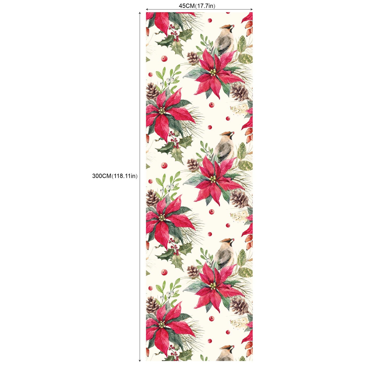 Environmental Friendly Self-adhesive Christmas Wallpaper