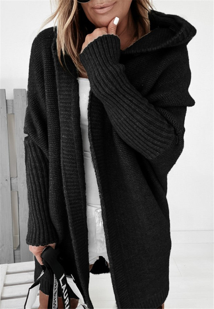 Casual Women Knitted Sweaters with Hat