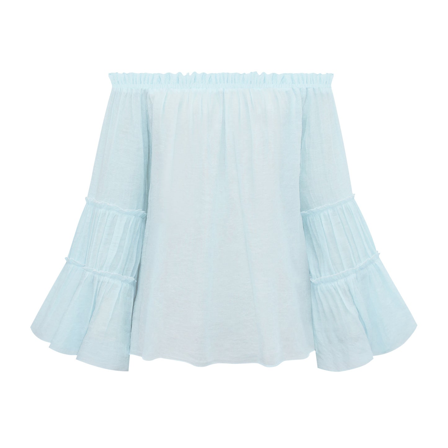 Sexy Off The Shoulder Trumpet Sleeves T Shirts