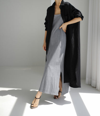 Casual Cotton Plus Sizes Long Sleeves Shirts Dresses