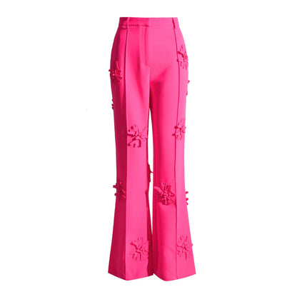 Luxury Designed 3d Floral Blazers & Trumpet Pants