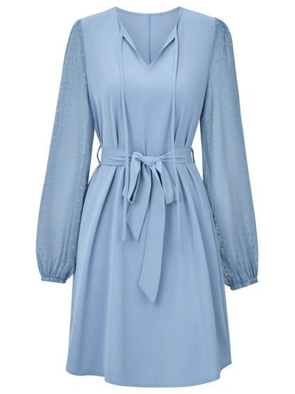 Fashion V Neck Long Sleeves Dresses