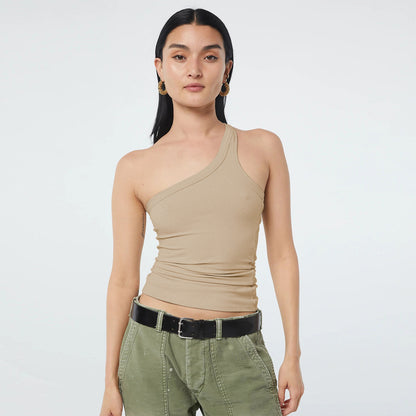 Fashion One Shoulder Summer Tank Tops