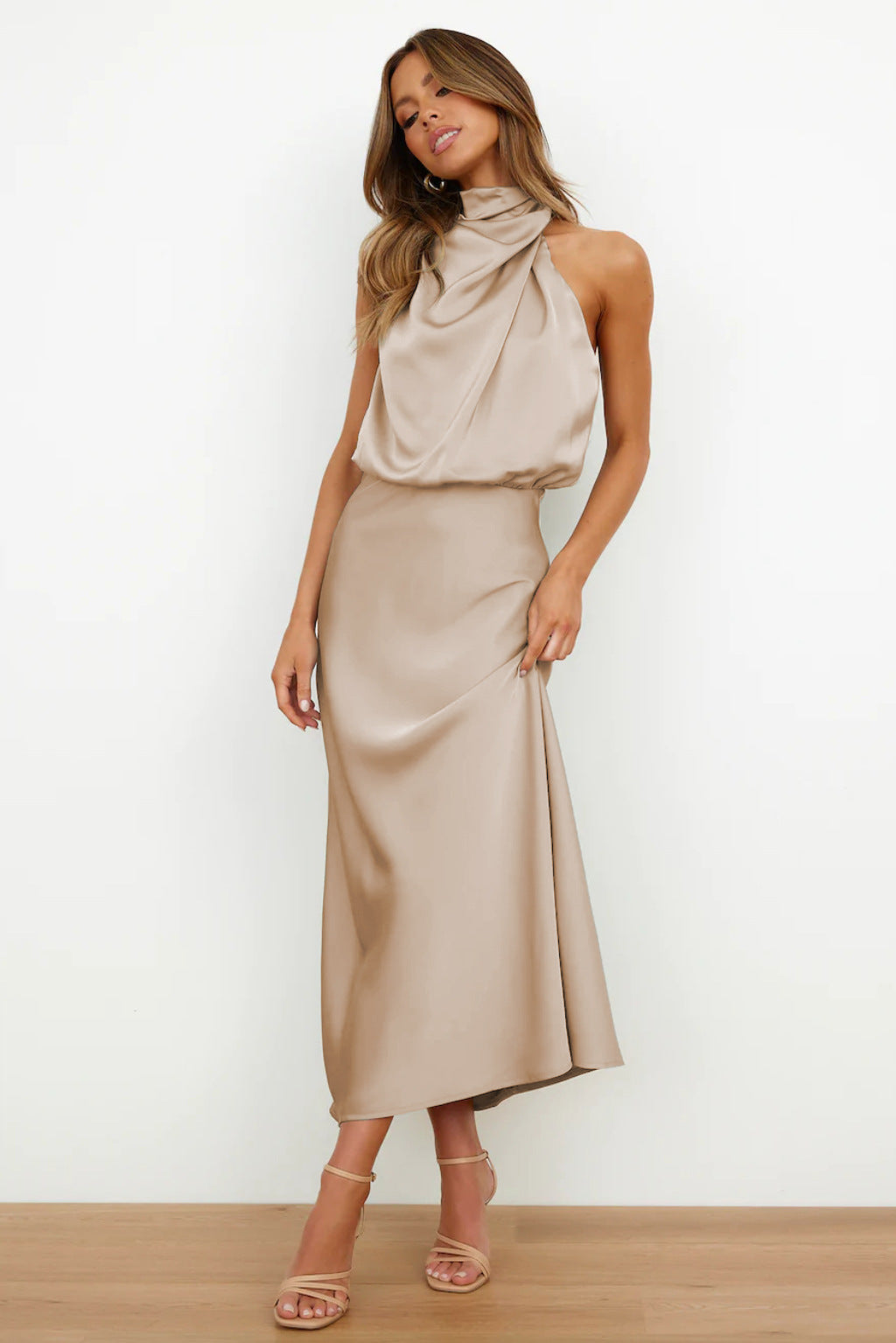 Sexy Halter Women Evening Party Dresses