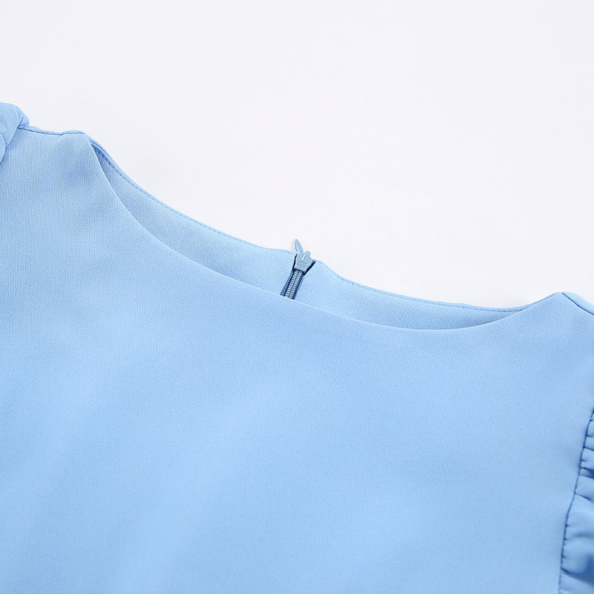 Summer Blue Bodycon Midi Dresses