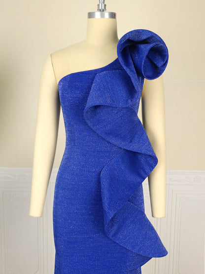 Gorgeous One Shoulder Plus Sizes Evening Dresses