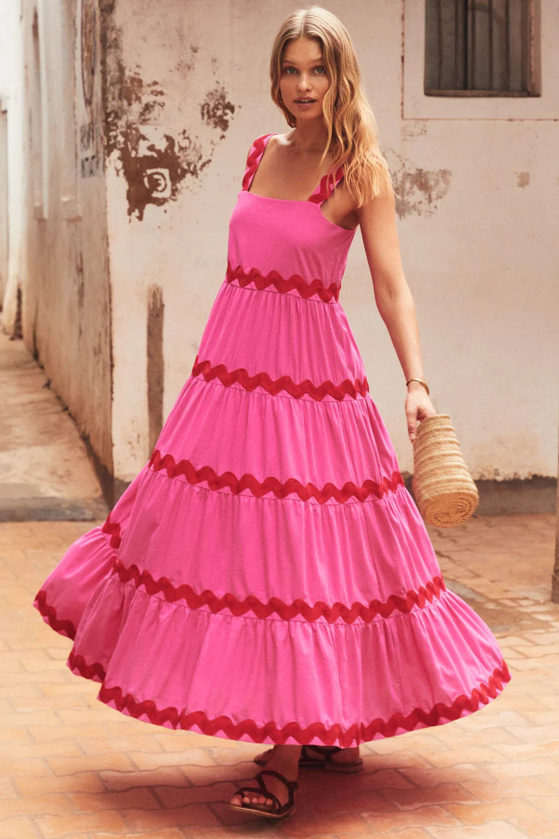 Designed Strapless Summer Long Dresses