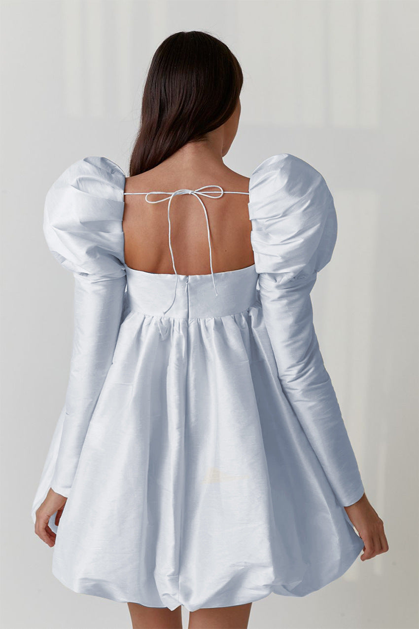 Lovely Satin Princess Mini Dresses for Women