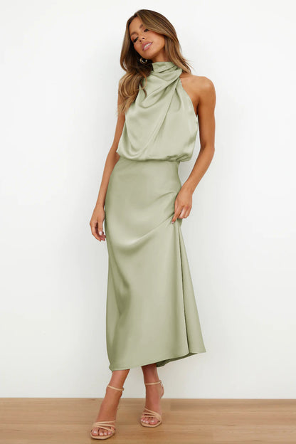 Sexy Halter Women Evening Party Dresses