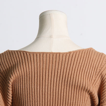 Fashion Designed Midi Length Knitted Dresses