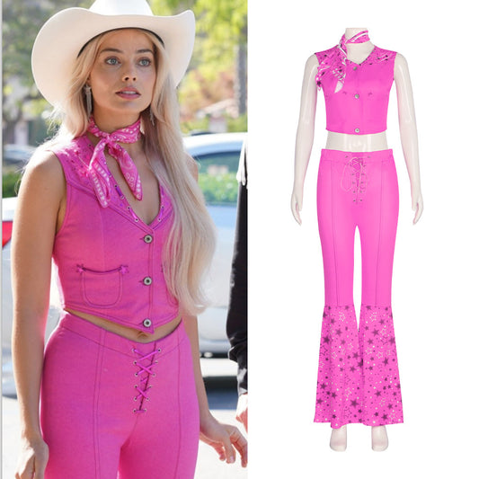 Barbie 2023 Film Barbie Two Pieces Cosplay Costume 0619