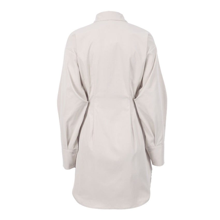 Vintage Women Long Sleeves Mini Dresses