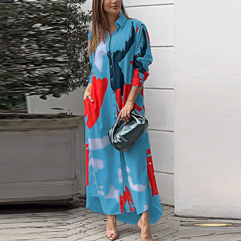 Casual Long Sleeves Shirts Dresses