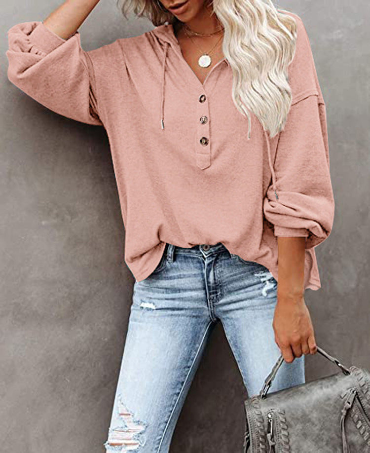 Casual Long Sleeves Hoodies Shirts for Women