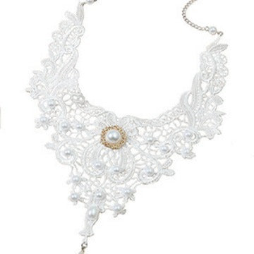 Fashion Lace Women's Necklace Simple Black Collarbone Chain Fake Collar Jewelry