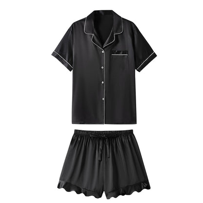 Casual Satin Summer Pajamas Suits for Women